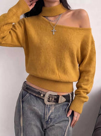 Cold-Shoulder Dropped Shoulder Sweater 101002178198297 31 Affordable Fashion Under $100 Jerry's Apparel 