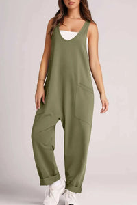 Lovelet Wide Strap Jumpsuit with Pockets 100100197263170 33 Affordable Fashion Under $100 Jerry's Apparel 