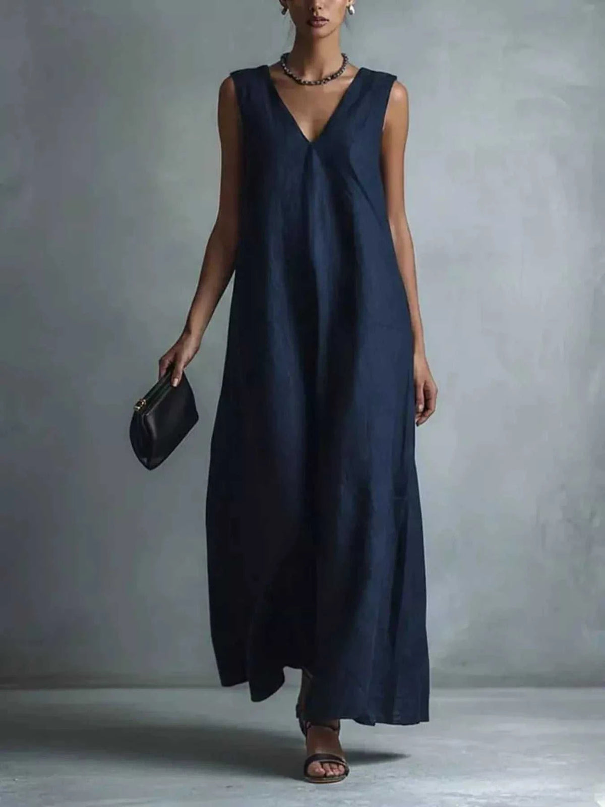 Full Size V-Neck Sleeveless Maxi Dress Plus Size 100100579275521 31 Affordable Fashion Under $100 Jerry's Apparel 