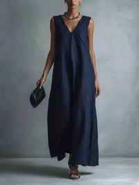 Full Size V-Neck Sleeveless Maxi Dress Plus Size 100100579275521 31 Affordable Fashion Under $100 Jerry's Apparel 