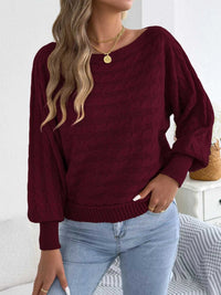 Cable Knit Boat Neck Sweater 101002602212115 36 Affordable Fashion Under $100 Jerry's Apparel 