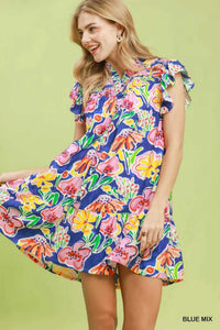 Umgee Floral Ruffle Mini Dress 100100739881046 60 Affordable Fashion Under $100 Jerry's Apparel 