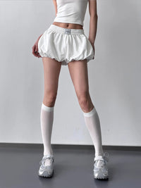 Elastic Waistband Bubble Shorts