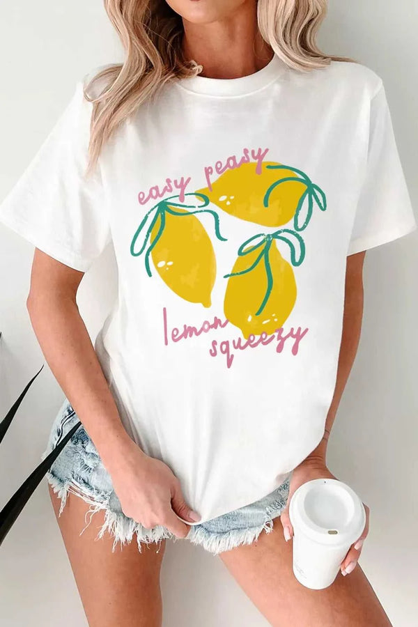 Easy Peasy Lemon Squeezy Graphic Tee 100100852556586 30 Affordable Fashion Under $100 Jerry's Apparel 