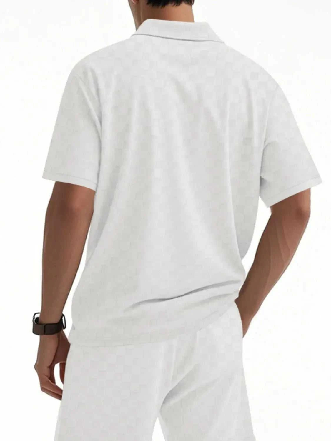 Men's Full Size Quarter Zip Short Sleeve Top and Shorts Set Plus Size 100400657045189 43 Affordable Fashion Under $100 Jerry's Apparel 