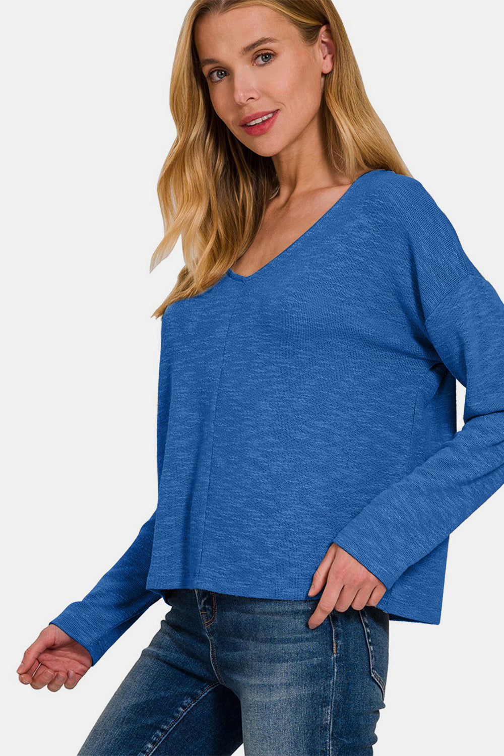 Dropped Shoulder Long Sleeve T-Shirt