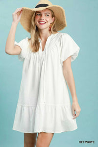 Umgee Flutter Sleeve Tassel Tie Ruffle Hem Mini Dress 100100827571694 62 Affordable Fashion Under $100 Jerry's Apparel 