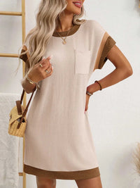 Round Neck Short Sleeve Mini Dress 100100619871757 33 Affordable Fashion Under $100 Jerry's Apparel 