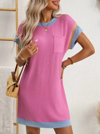 Round Neck Short Sleeve Mini Dress 100100619871757 33 Affordable Fashion Under $100 Jerry's Apparel 