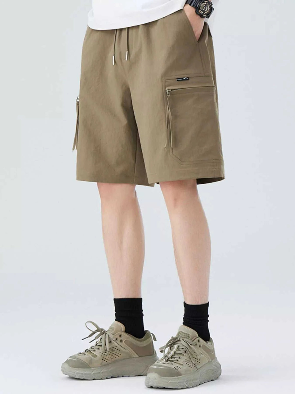 Men's Plus Size Drawstring Casual Cargo Shorts 100400260821001 58 Affordable Fashion Under $100 Jerry's Apparel 