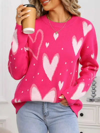 Valentine's Day Heart Crew Neck Sweater 100100436527641 49 Affordable Fashion Under $100 Jerry's Apparel 