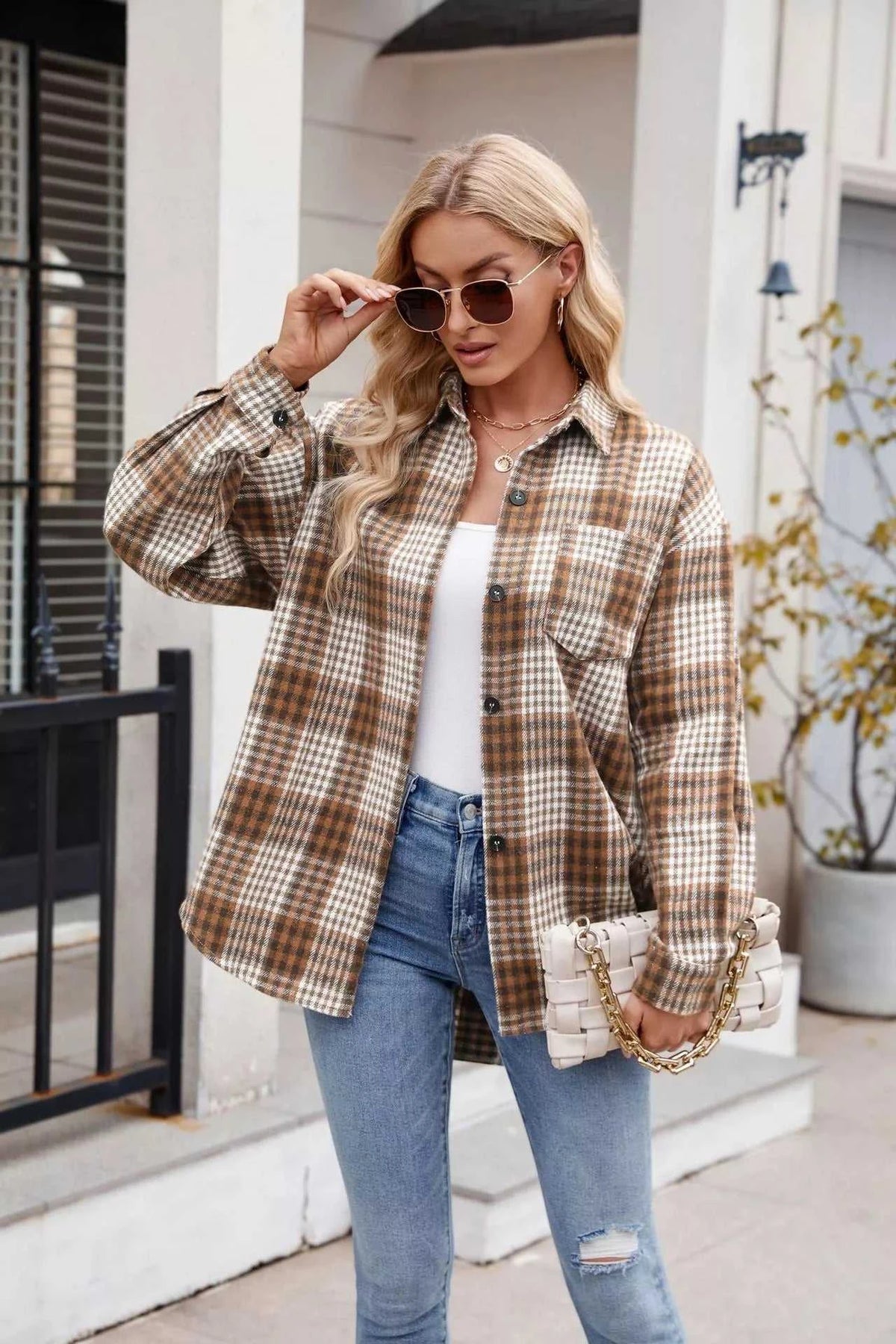 Casual Plaid Long Sleeve Shirt 100100836351743 38 Affordable Fashion Under $100 Jerry's Apparel 