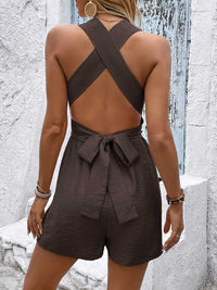 Crisscross Back Sleeveless Romper 100100264151999 32 Affordable Fashion Under $100 Jerry's Apparel 