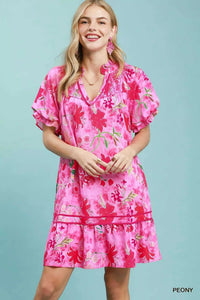 Umgee Floral Ruffle Hem Mini Dress 100100711901985 64 Affordable Fashion Under $100 Jerry's Apparel 