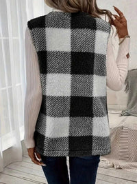 Cozy Plaid Sherpa Vest Coat 100100200755346 28 Affordable Fashion Under $100 Jerry's Apparel 