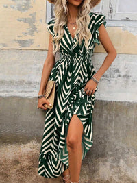 Ruffled Cap Sleeve Midi Dress 100100553584352 41 Affordable Fashion Under $100 Jerry's Apparel 
