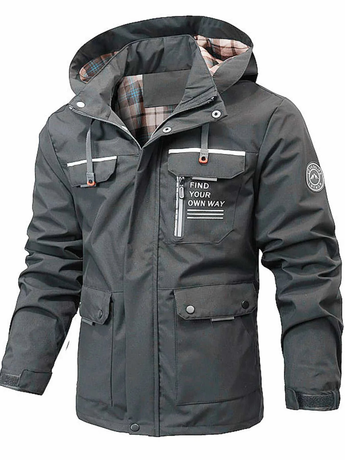 Men's Plus Size Hooded Outdoor Windproof Coat 100400801151125 90 Affordable Fashion Under $100 Jerry's Apparel 