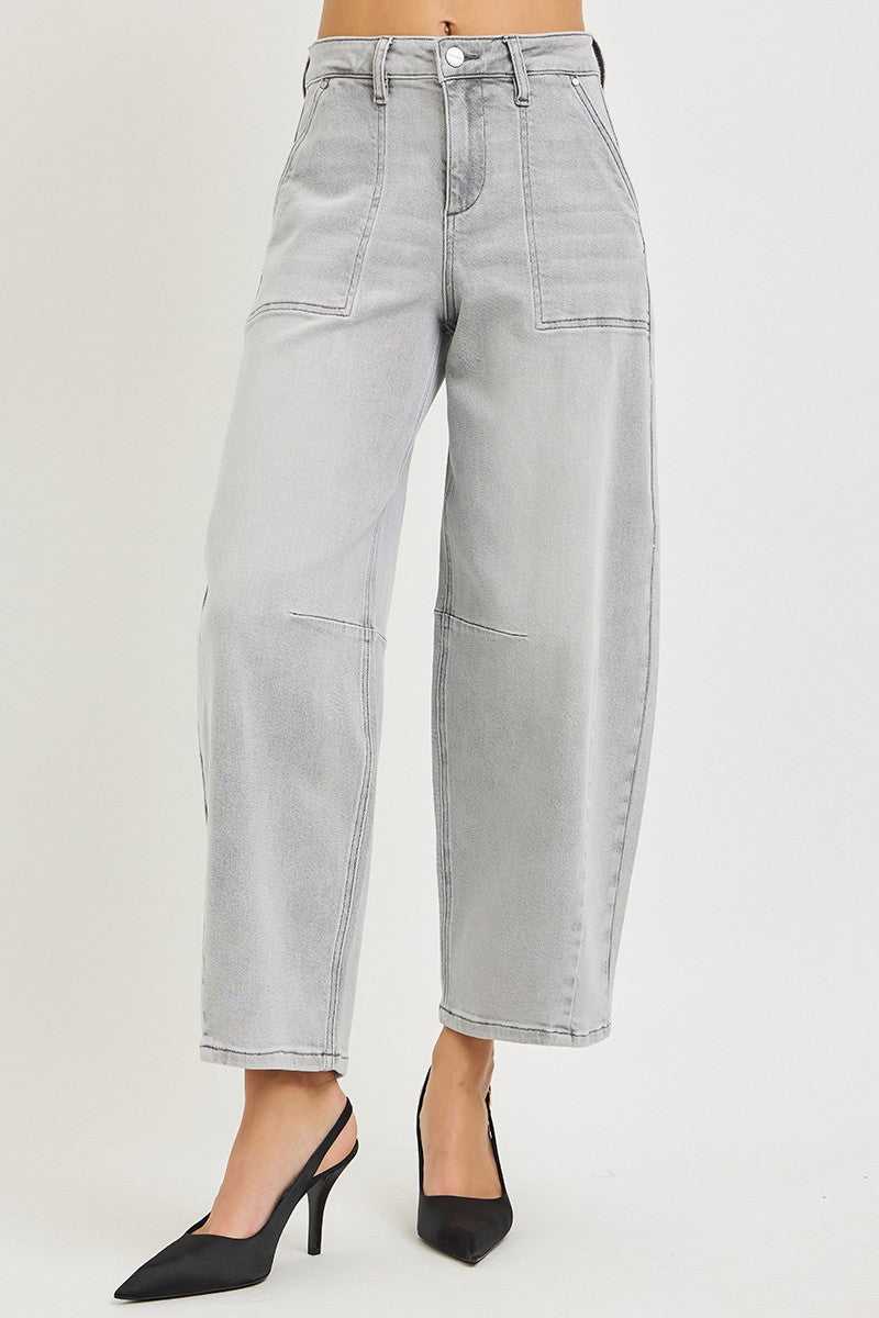 RISEN Slouchy Cropped Barrel Jeans 100100024621905 65 Affordable Fashion Under $100 Jerry's Apparel 