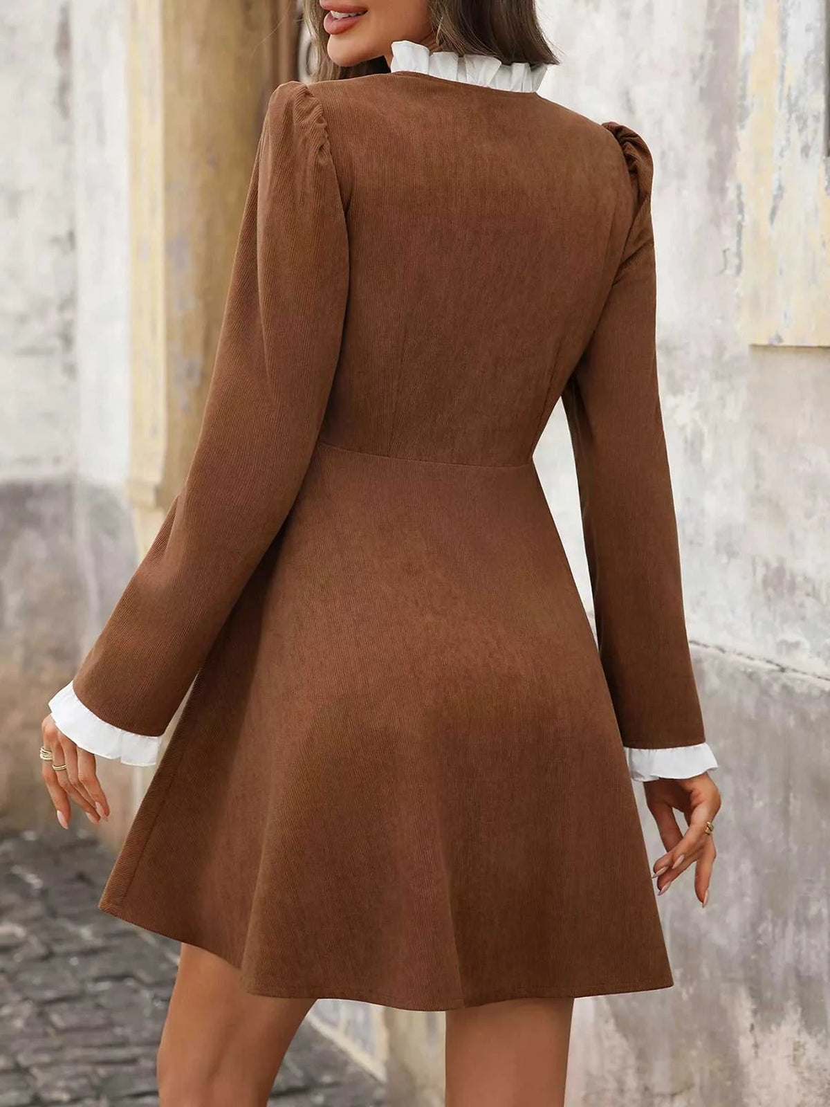 Button-Front Long Sleeve Dress 100100680465776 59 Gifts for Her Jerry's Apparel 