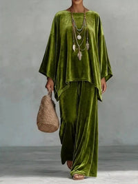 Full Size Asymmetrical Top and Wide Leg Pants Set Plus Size 101001927528588 54 Affordable Fashion Under $100 Jerry's Apparel 