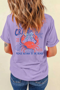 CRABBY Beach Day Graphic T Shirt 100100125414587 35 Affordable Fashion Under $100 Jerry's Apparel 