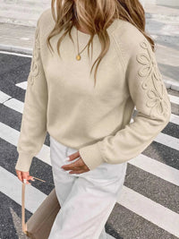 Floral Raglan Sleeve Sweater 101002372347953 60 Affordable Fashion Under $100 Jerry's Apparel 