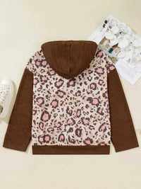 Plus Size Leopard Long Sleeve Drawstring Hoodie 100100648250327 39 Affordable Fashion Under $100 Jerry's Apparel 