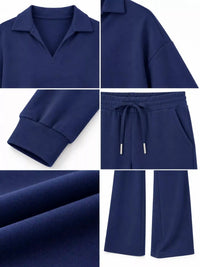Dropped Shoulder Top and Pants Set 101001926020102 36 Gifts for Her Jerry's Apparel 