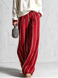 Quarter-Zip Sweatshirt and Striped Wide-Leg Pants Set 101001770702210 73 Affordable Fashion Under $100 Jerry's Apparel 