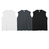 Men's Solid Color Round Neck Tank