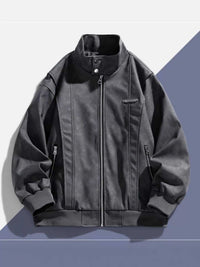 Men's Plus Size Zip Up Long Sleeve Jacket 100400340347822 86 Affordable Fashion Under $100 Jerry's Apparel 