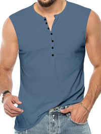 Men's Full Size Button Detail Tank Plus Size 100400805703277 50 Affordable Fashion Under $100 Jerry's Apparel 