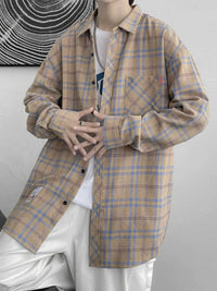 Men's Plus Size Plaid Button Up Shirt 100400594080014 38 Affordable Fashion Under $100 Jerry's Apparel 