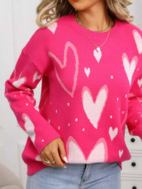Valentine's Day Heart Crew Neck Sweater 100100436527641 49 Affordable Fashion Under $100 Jerry's Apparel 