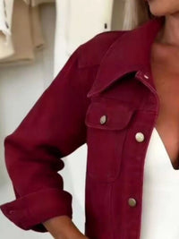 Full Size Chic Cropped Denim Jacket Plus Size 100100221088998 58 Affordable Fashion Under $100 Jerry's Apparel 