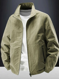 Men's Plus Size Zip Up Long Sleeve Jacket 100400232521161 77 Affordable Fashion Under $100 Jerry's Apparel 