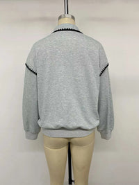 Polo Collar Dropped Shoulder Sweatshirt 101001325916897 37 Affordable Fashion Under $100 Jerry's Apparel 