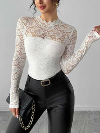 Lace Long Sleeve Top 100100076731911 33 Affordable Fashion Under $100 Jerry's Apparel 