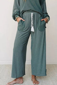 Raw Seam Patchwork Long Sleeve Top Pocket Casual Pants 2pcs Set 101001842785883 78 Affordable Fashion Under $100 Jerry's Apparel 