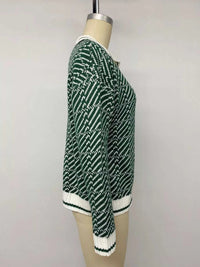 Geometric Patterned Collared Sweater 100100943854125 43 Affordable Fashion Under $100 Jerry's Apparel 