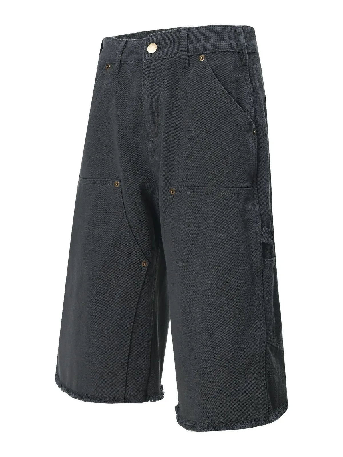 Men's Wide Leg Denim Shorts