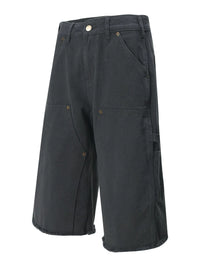 Men's Wide Leg Denim Shorts