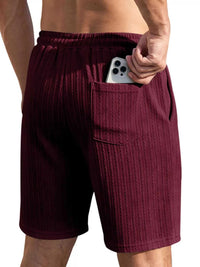 Men's Full Size Casual Texture Drawstring Shorts Plus Size 104001974250005 33 Affordable Fashion Under $100 Jerry's Apparel 