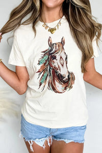 Western Aztec Horse Graphic Tee