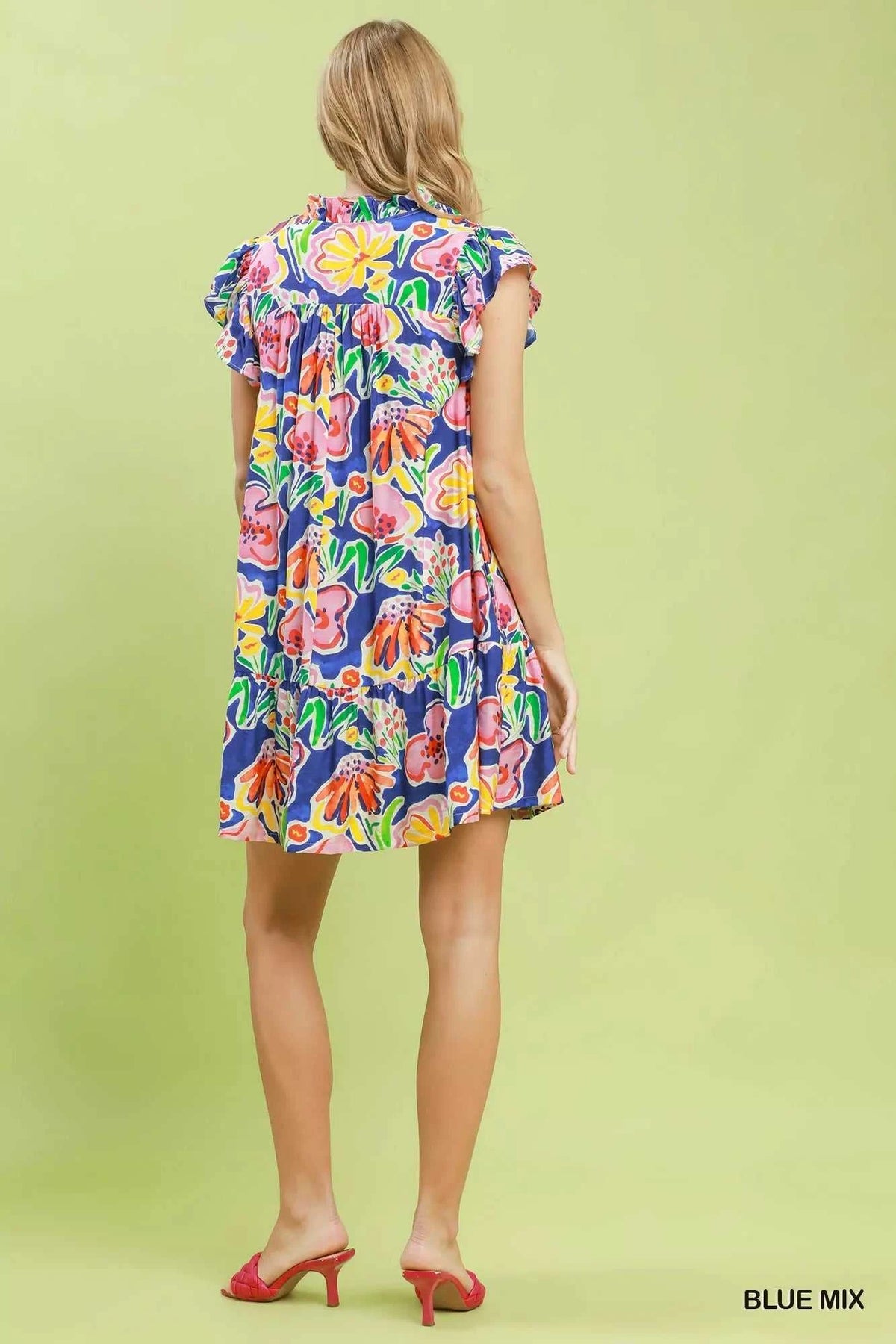 Umgee Floral Ruffle Mini Dress 100100739881046 60 Affordable Fashion Under $100 Jerry's Apparel 