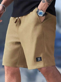 Men's Full Size Waffle Knit Drawstring Casual Shorts Plus Size 104001878801577 26 Affordable Fashion Under $100 Jerry's Apparel 
