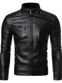 Men's Plus Size Zip Up Motorcycle Jacket 100400758169666 74 Affordable Fashion Under $100 Jerry's Apparel 