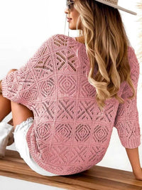 Loose Fit Crochet Knit Cover-Up 100100550437907 37 Affordable Fashion Under $100 Jerry's Apparel 