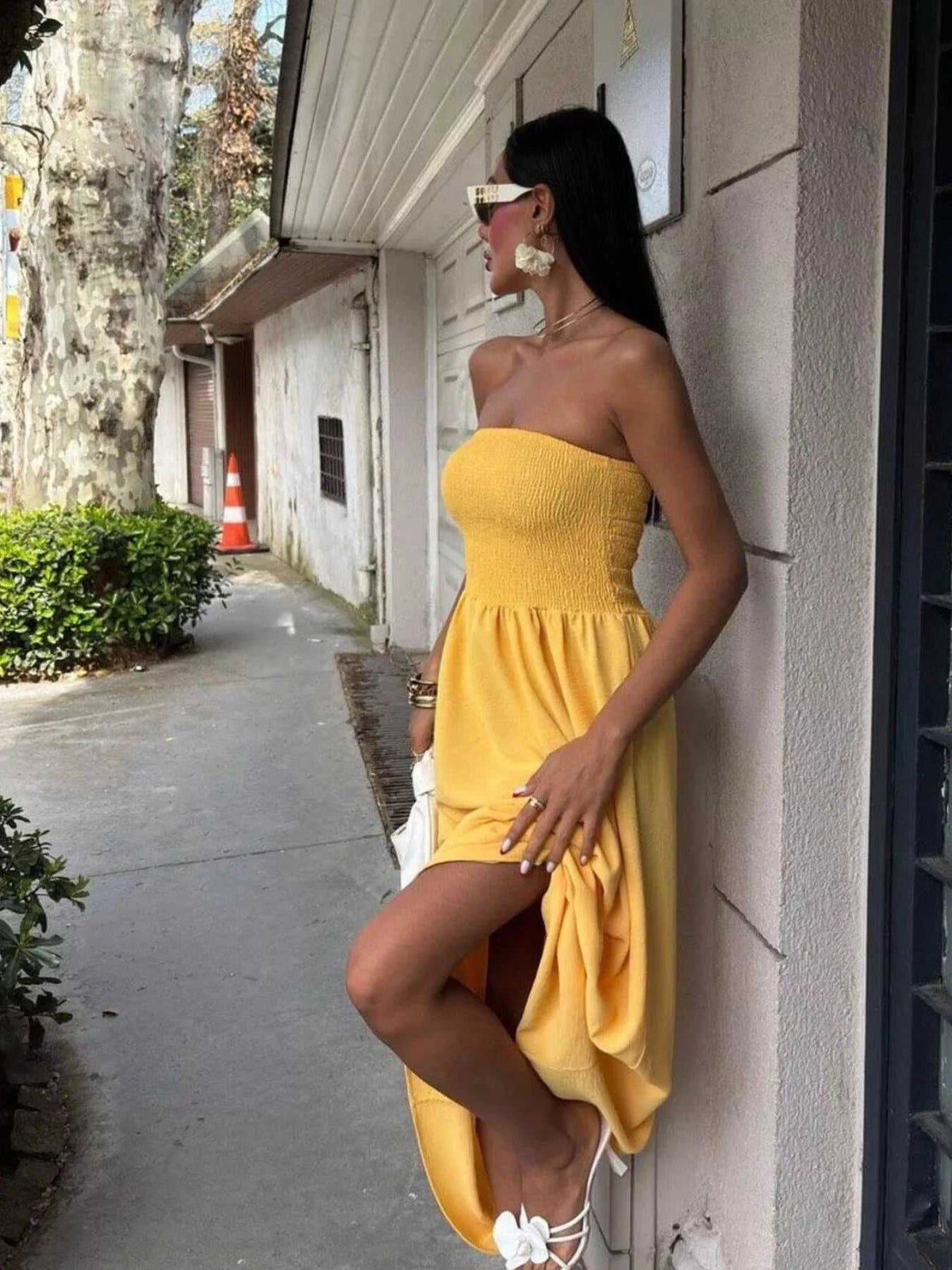 Strapless Smocked Maxi Dress 100100836162604 39 Gifts for Her Jerry's Apparel 