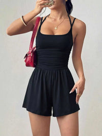Ruched Spaghetti Strap Romper 100100748306286 25 Affordable Fashion Under $100 Jerry's Apparel 